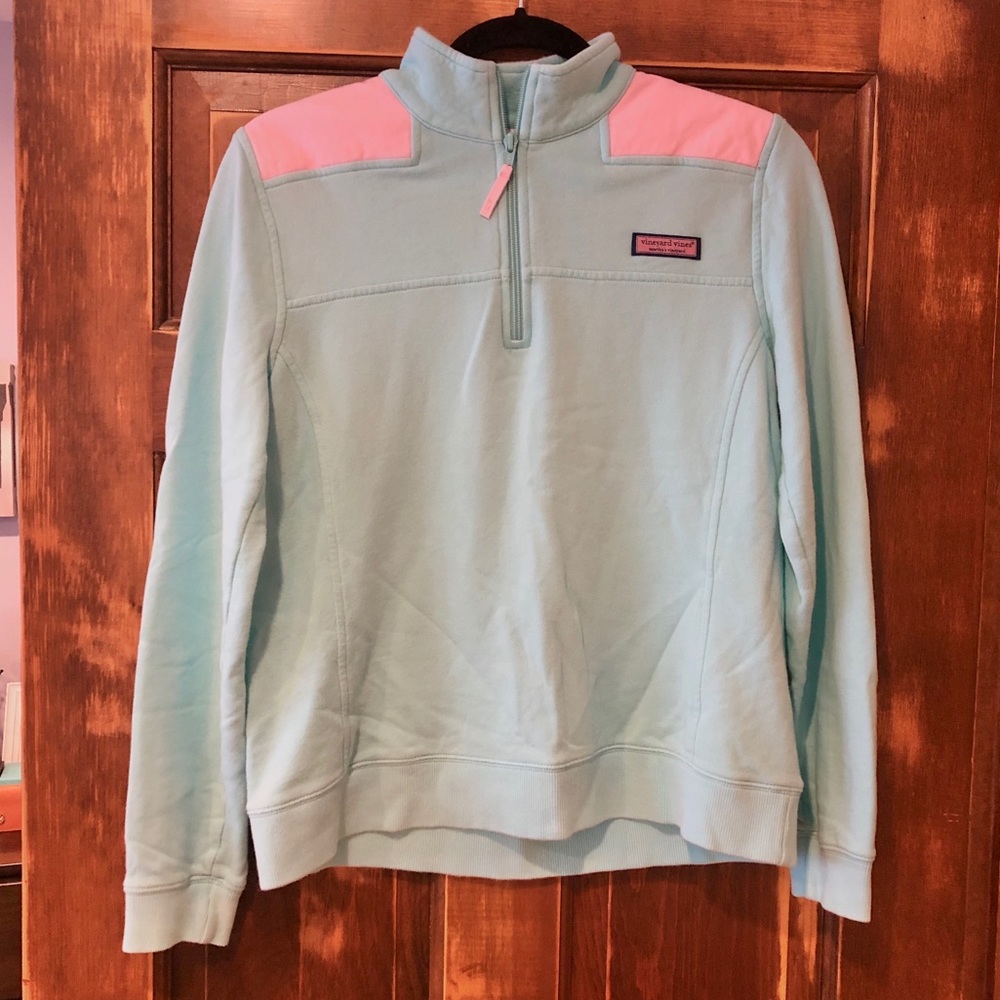 Vineyard Vines Baby Blue and Pink Shep Shirt